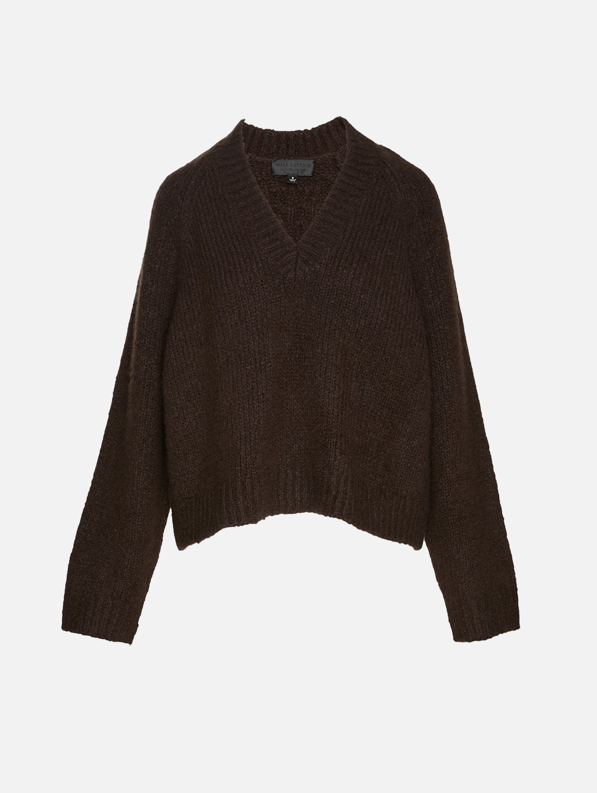 Isley Sweater,NILI LOTAN,DARK CEDAR,Image 1