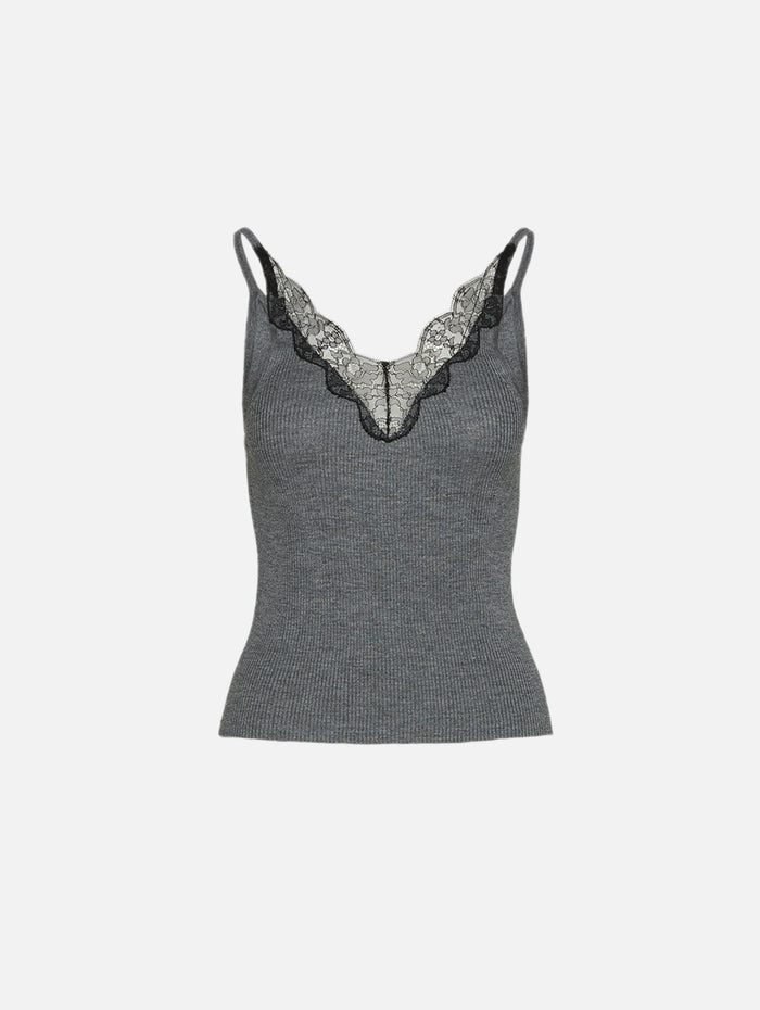 Aronia Sweater,NILI LOTAN,DARK GREY MELANANGE,Image 1