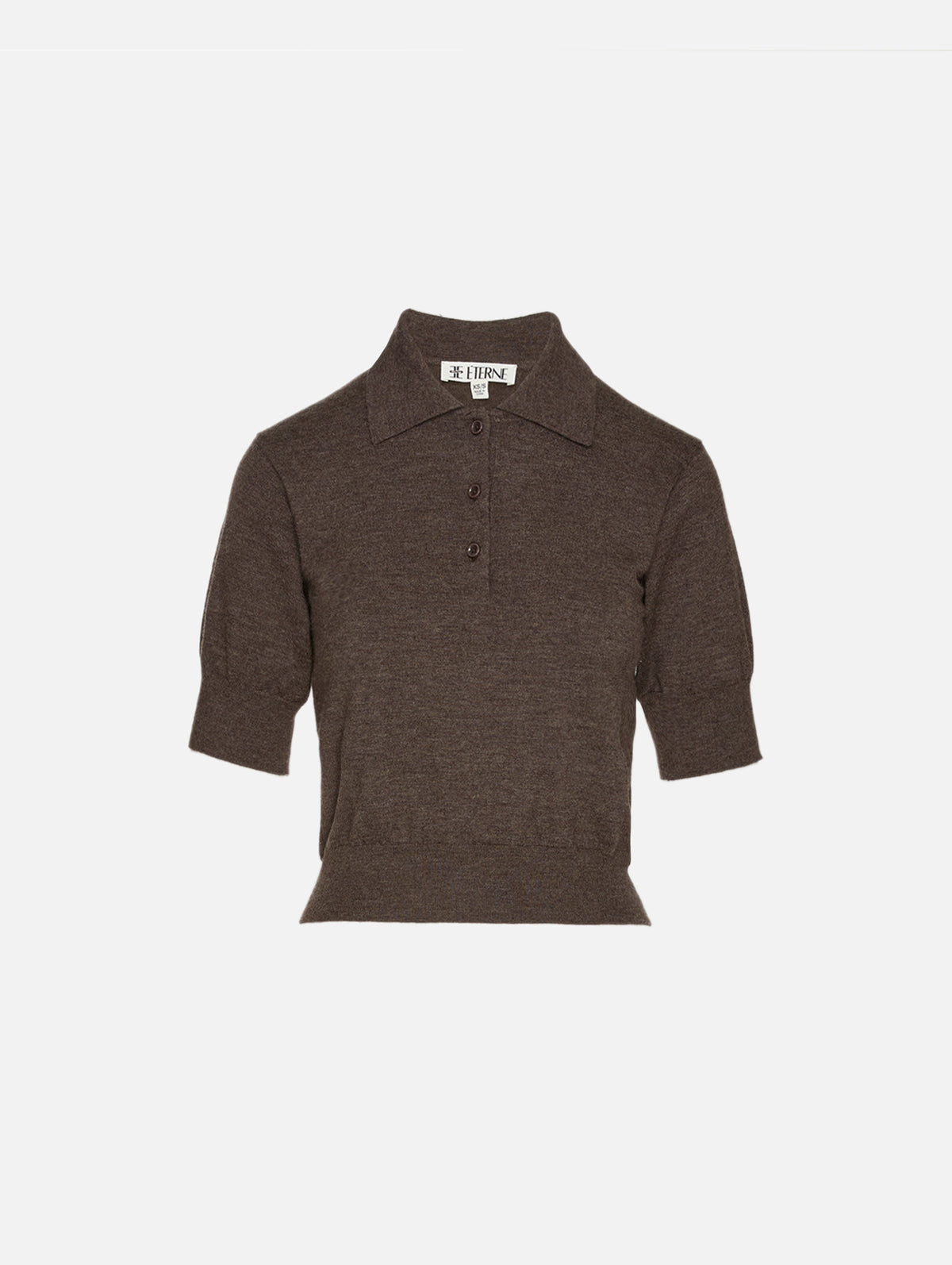 Short Sleeve Journey Top,ÉTERNE,MUSHROOM,Image 1