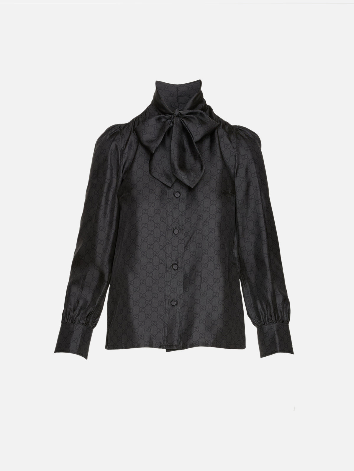 Long Sleeve Original GG Shirt,GUCCI,BLACK,Image 2