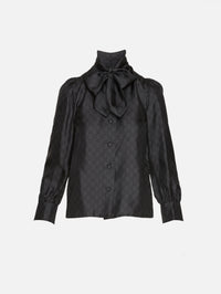 Long Sleeve Original GG Shirt,GUCCI,BLACK,Image 2