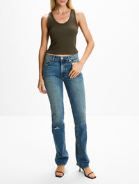 Blondie Tank Top,PERFECTWHITETEE,DARK OLIVE,Image 2