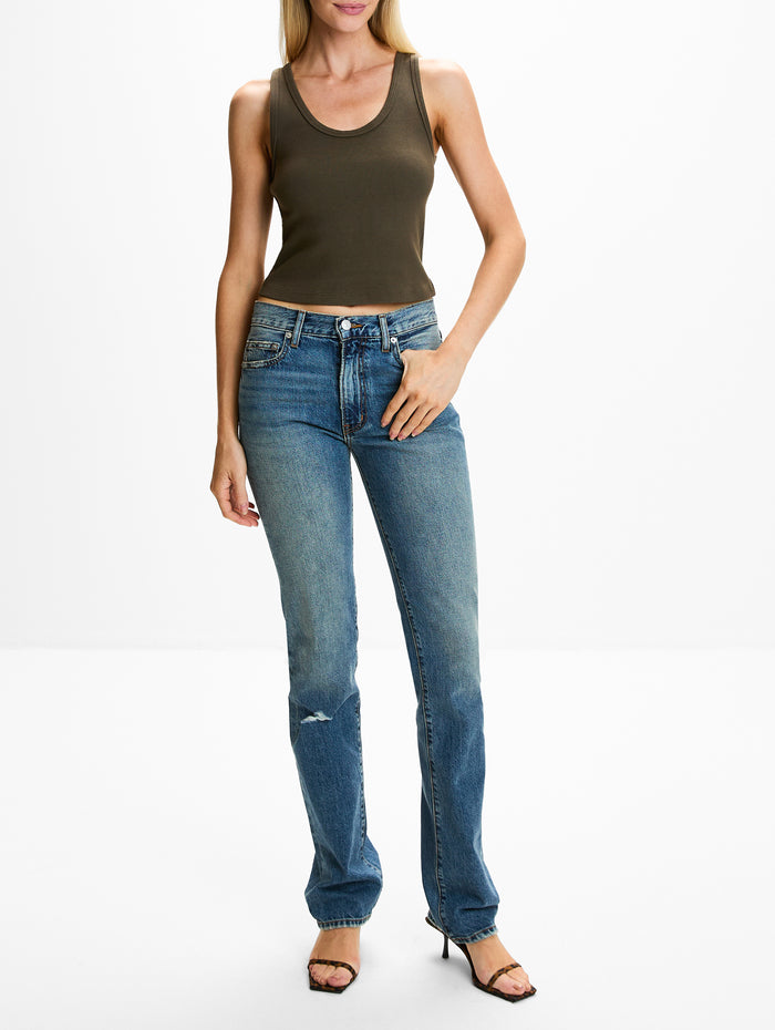Blondie Tank Top,PERFECTWHITETEE,DARK OLIVE,Image 1