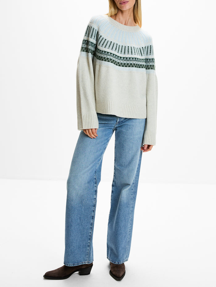 Finley Slouchy Sweater,SABLYN,FREEZE FAIRISLE,Image 1