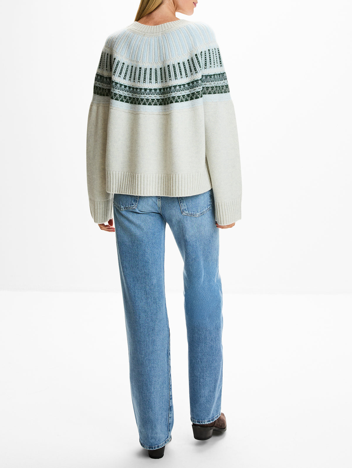 Finley Slouchy Sweater,SABLYN,FREEZE FAIRISLE,Image 3