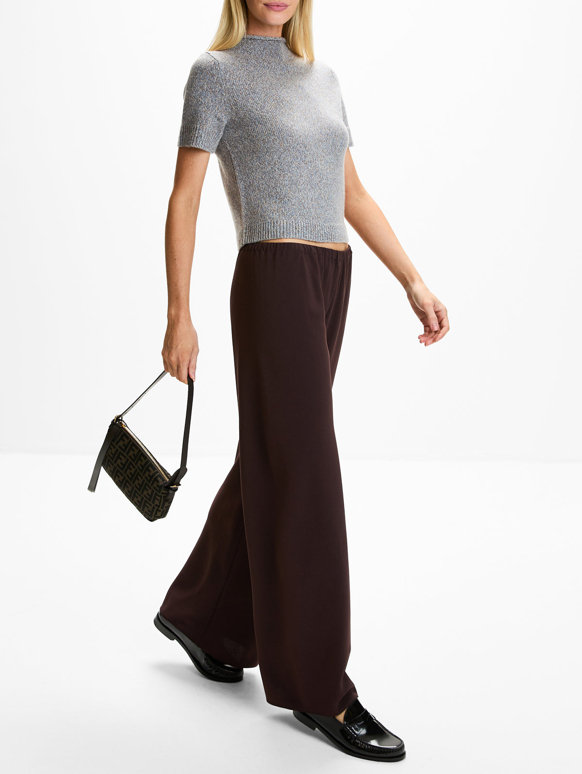 Prescott Pant,ELYSEWALKER LABEL,CHOCOLATE PLUM,Image 3
