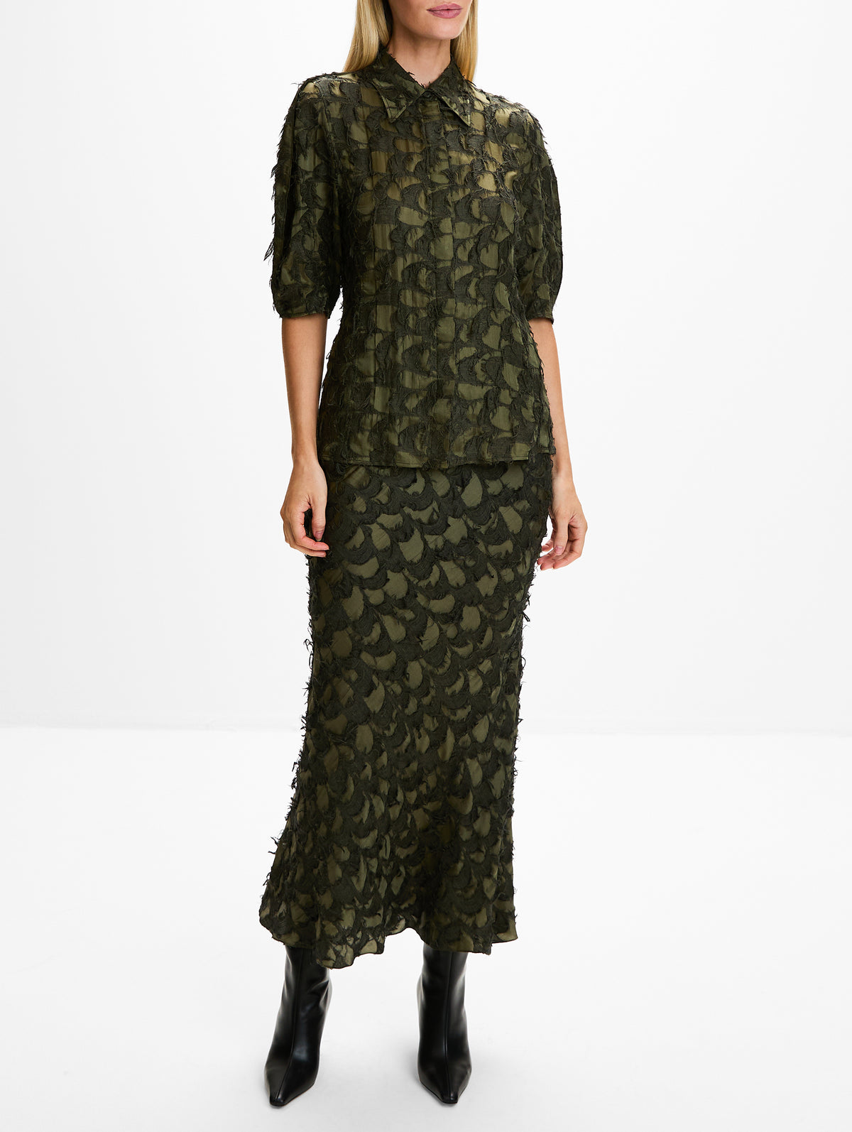 Sansi Top,GABRIELA HEARST,OLIVE,Image 2
