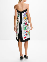 Flora Place Dress,GUCCI,WHITE BLACK MULTI,Image 4