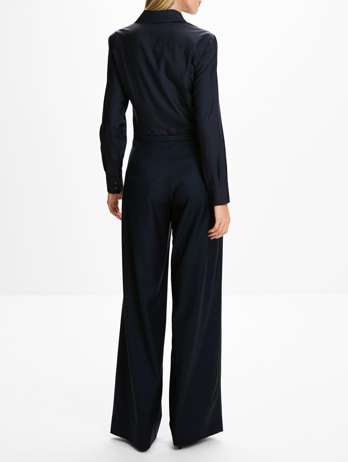 Long Sleeve Collared Shirt,GUCCI,INK,Image 3