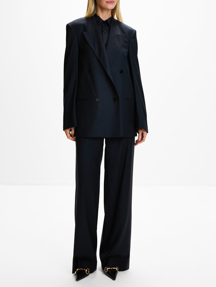 Double Breasted Jacket,GUCCI,BLUE JAPAN,Image 1