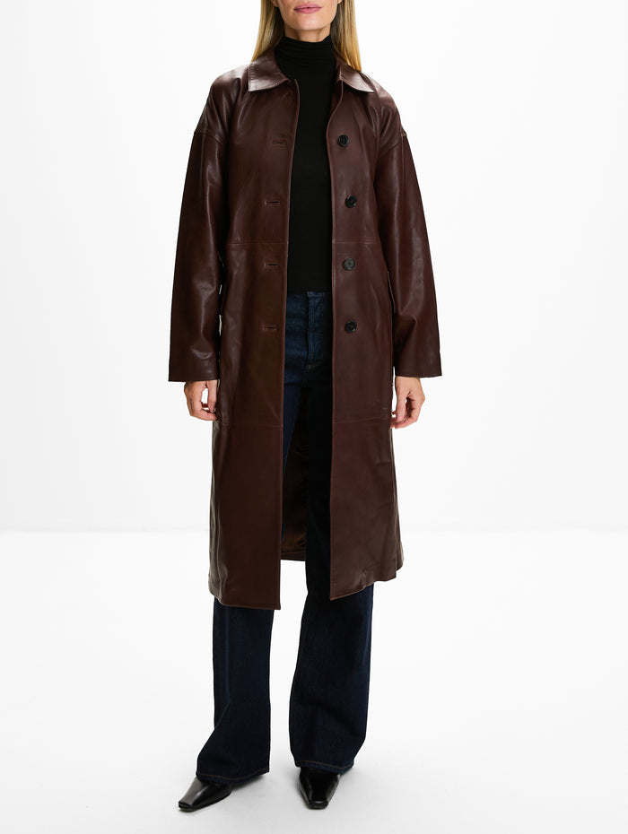 Chelsea Coat,KULSON,DARK BROWN,Image 1