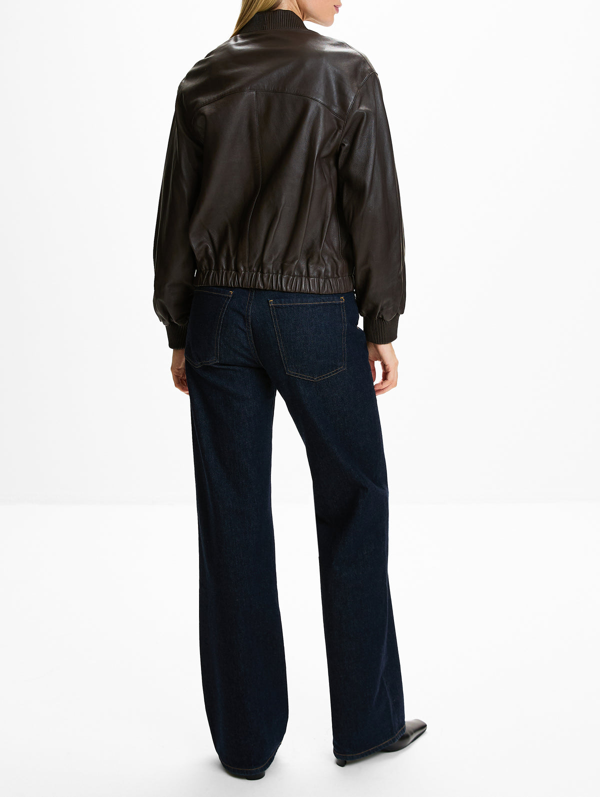 Bubble Hem Bomber Jacket,TWP,DARK CHOCOLATE,Image 3