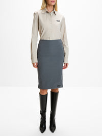 Shirt,MIU MIU,LIMEWASH,Image 2