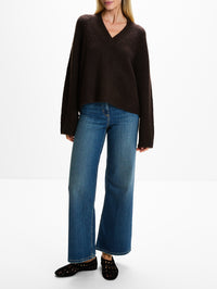 Isley Sweater,NILI LOTAN,DARK CEDAR,Image 2