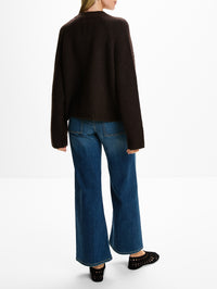 Isley Sweater,NILI LOTAN,DARK CEDAR,Image 3