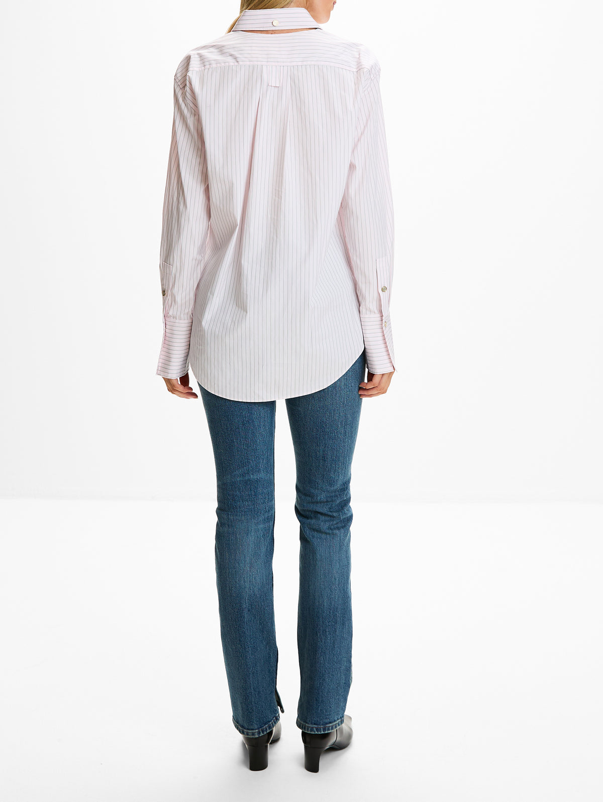 Calder Blouse,RÙADH,PINK STRIPE,Image 3