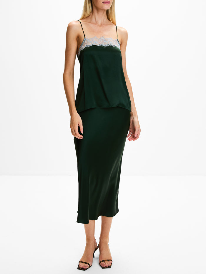 Miranda Skirt,SABLYN,HUNTER GREEN,Image 1