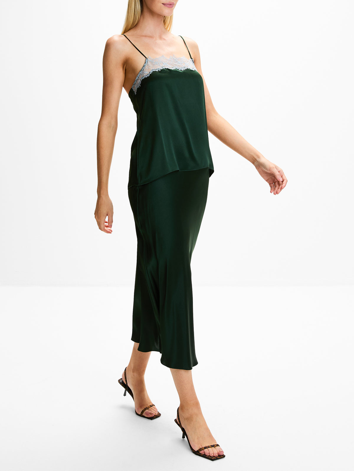 Miranda Skirt,SABLYN,HUNTER GREEN,Image 3