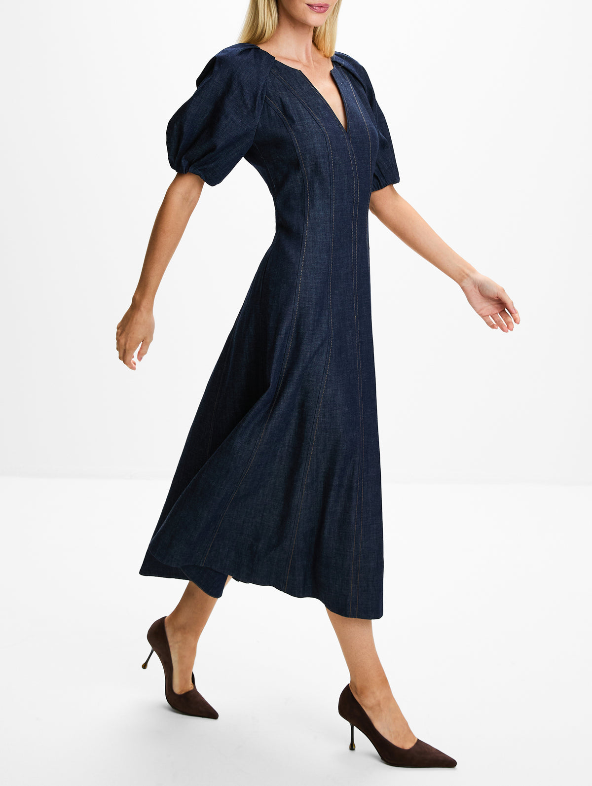 Piper Dress,TANYA TAYLOR,MIDNIGHT RINSE,Image 3