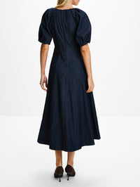 Piper Dress,TANYA TAYLOR,MIDNIGHT RINSE,Image 4