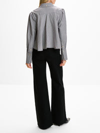 Durham Blouse,RÙADH,BROWN HOUNDSTOOTH,Image 3