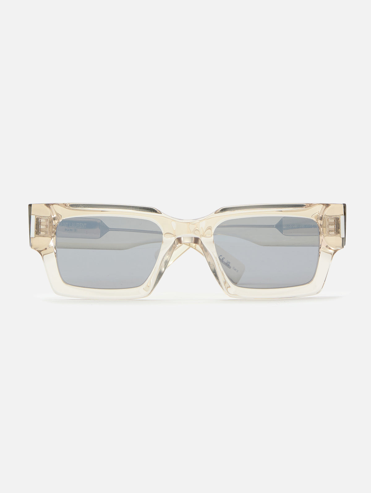 Squared Sunglasses,KERING EYE- SAINT LAURENT,BEIGE,Image 1
