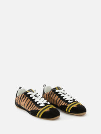 Fendi Wrap Sneaker,FENDI,NATURALE NERO,Image 2