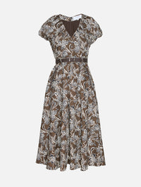 Avalon Dress,LA LIGNE,TAUPE FLORAL,Image 1