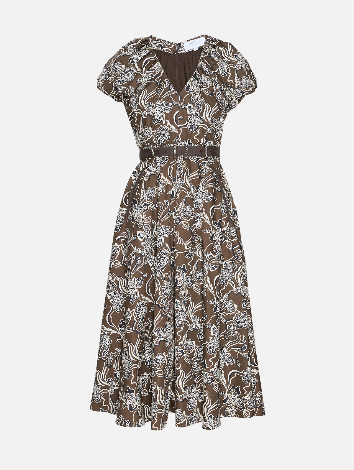 Avalon Dress,LA LIGNE,TAUPE FLORAL,Image 2