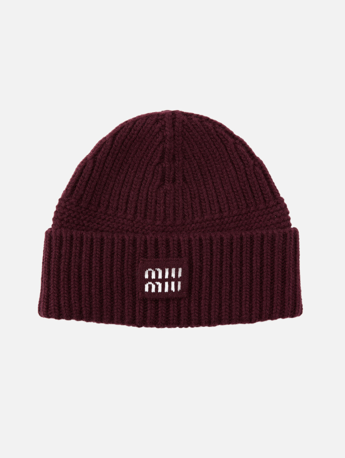 Knit Hat,MIU MIU,AMARANTO,Image 1