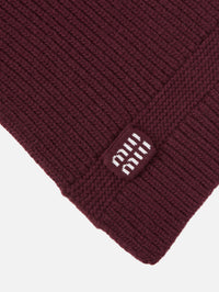 Knit Scarf,MIU MIU,AMARANTO,Image 2