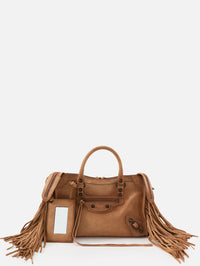 Fringe Le City Bag,BALENCIAGA,CAMEL,Image 1