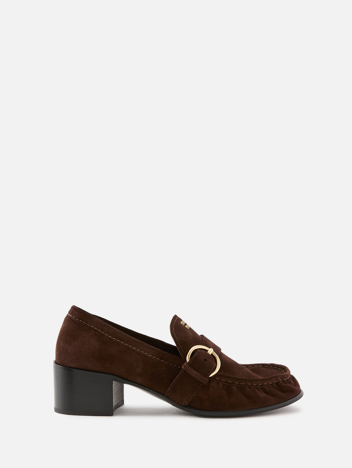 Heeled Mocassin,MIU MIU,MORO,Image 1