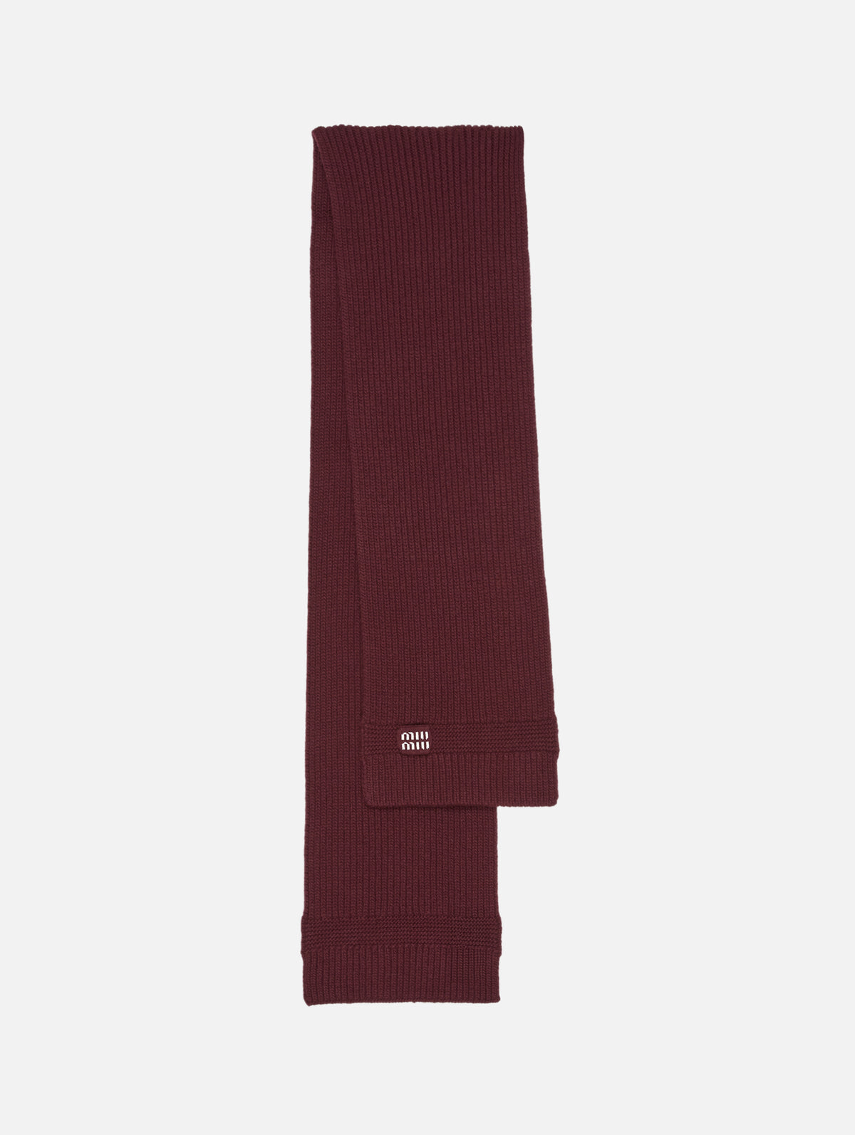 Knit Scarf,MIU MIU,AMARANTO,Image 1