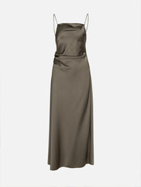 Flipped Lapel Dress,LA LIGNE,TAUPE,Image 1