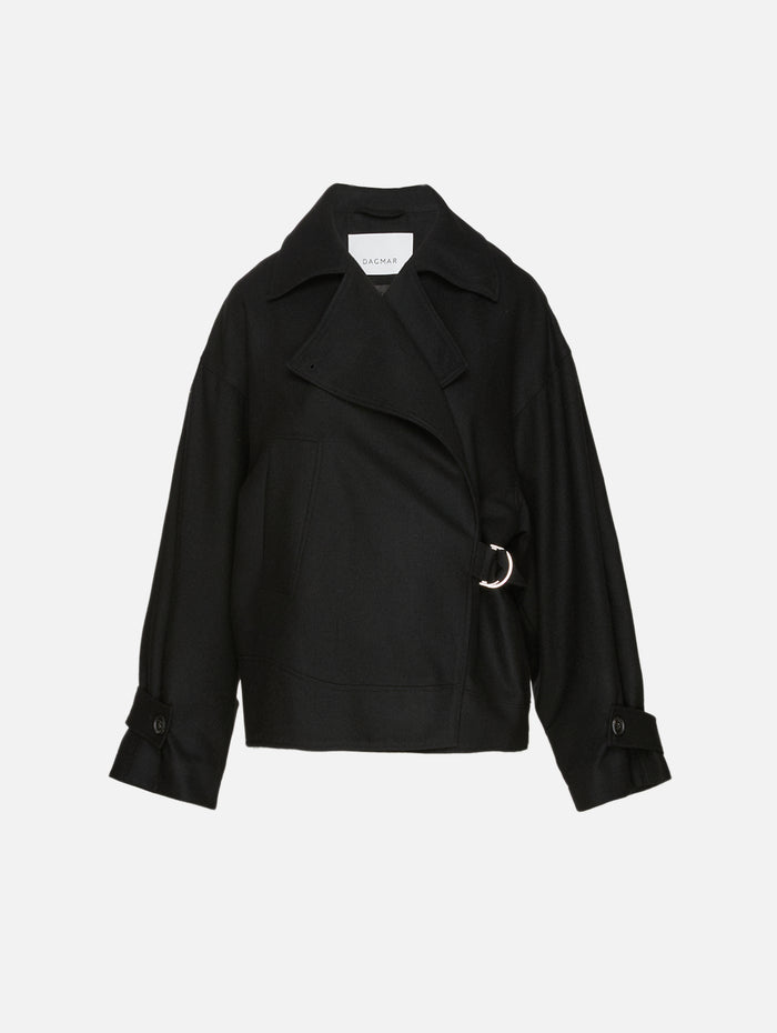 Aviator Jacket,HOUSE OF DAGMAR,BLACK,Image 1