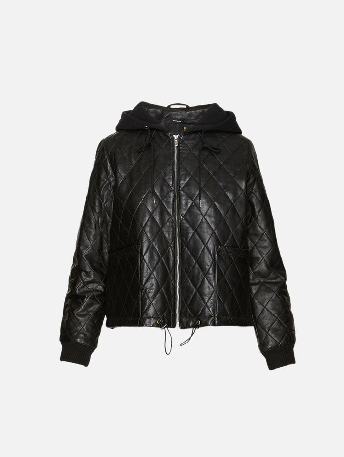 Quilted Jacket,R13,BLACK,Image 1