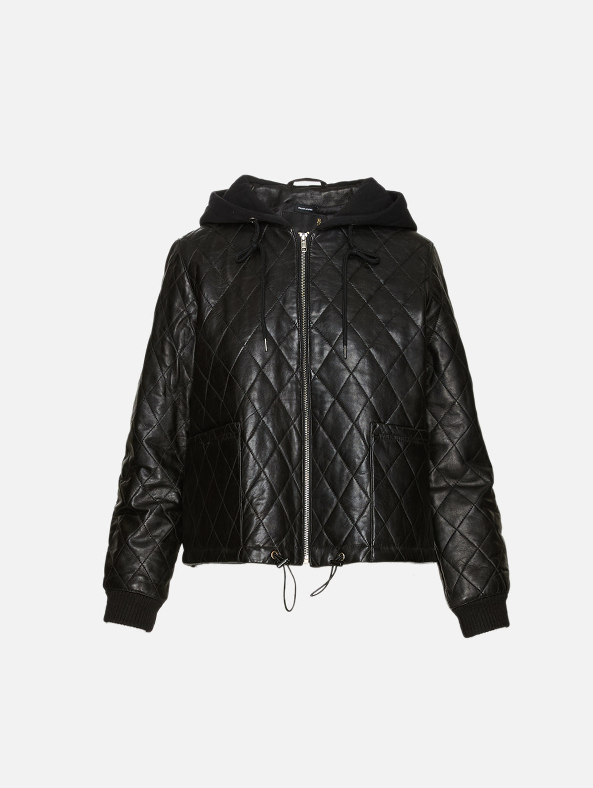 Quilted Jacket,R13,BLACK,Image 2
