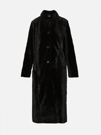 Paloma Coat,NOUR HAMMOUR,BLACK ASTRAKHAN,Image 1