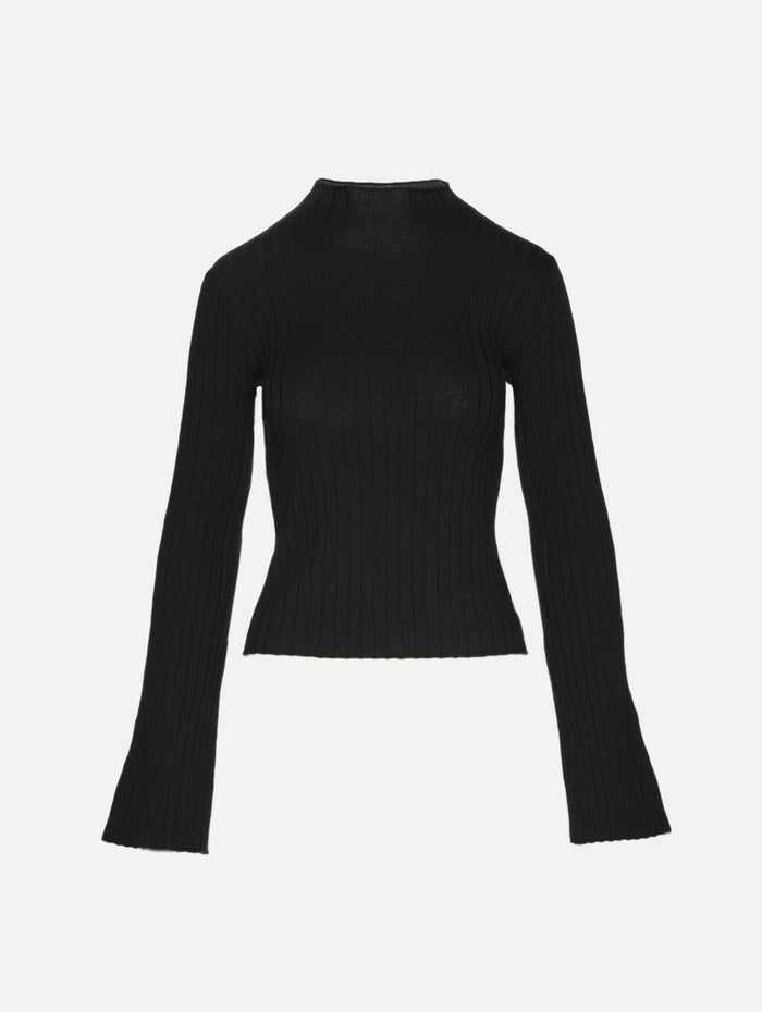 Petra Bell Sleeve Sweater,ELYSEWALKER LABEL,BLACK,Image 1