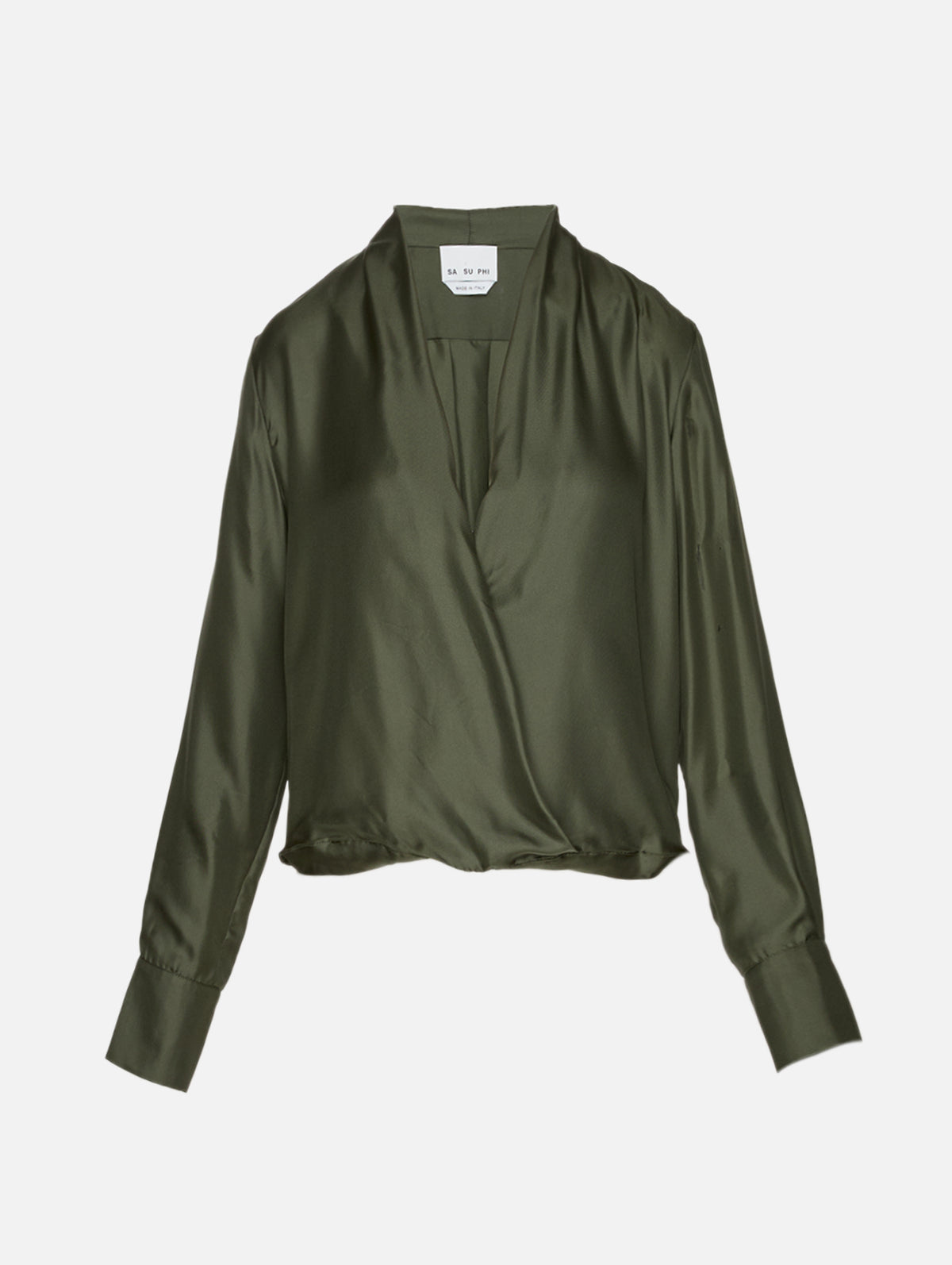 Criss Cross Shirt,SASUPHI,MILITARY GREEN,Image 2