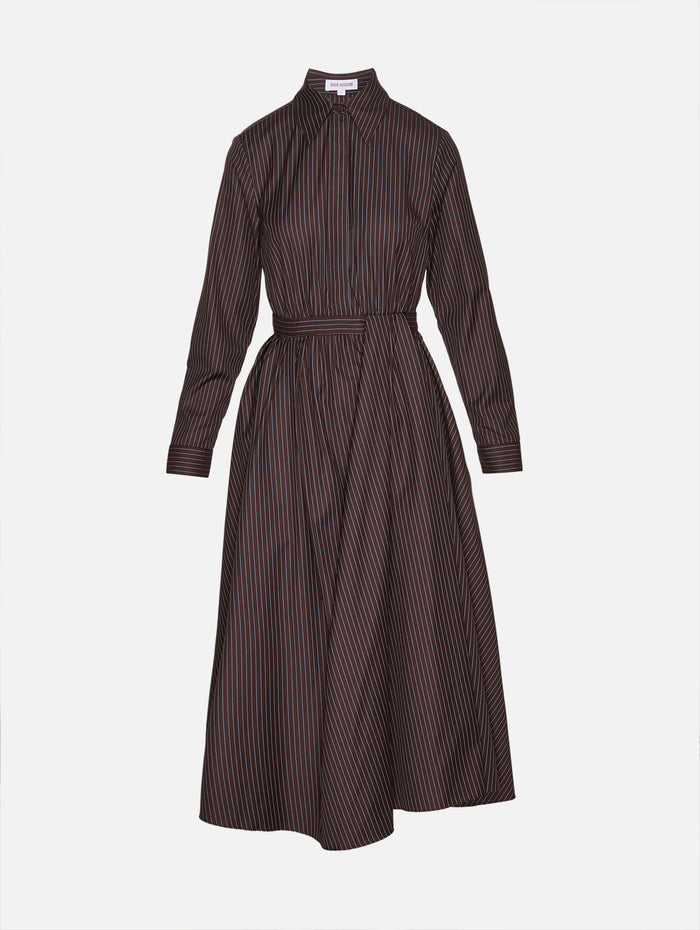Nip Tuck Dress,ROSIE ASSOULIN,ESPRESSO,Image 1