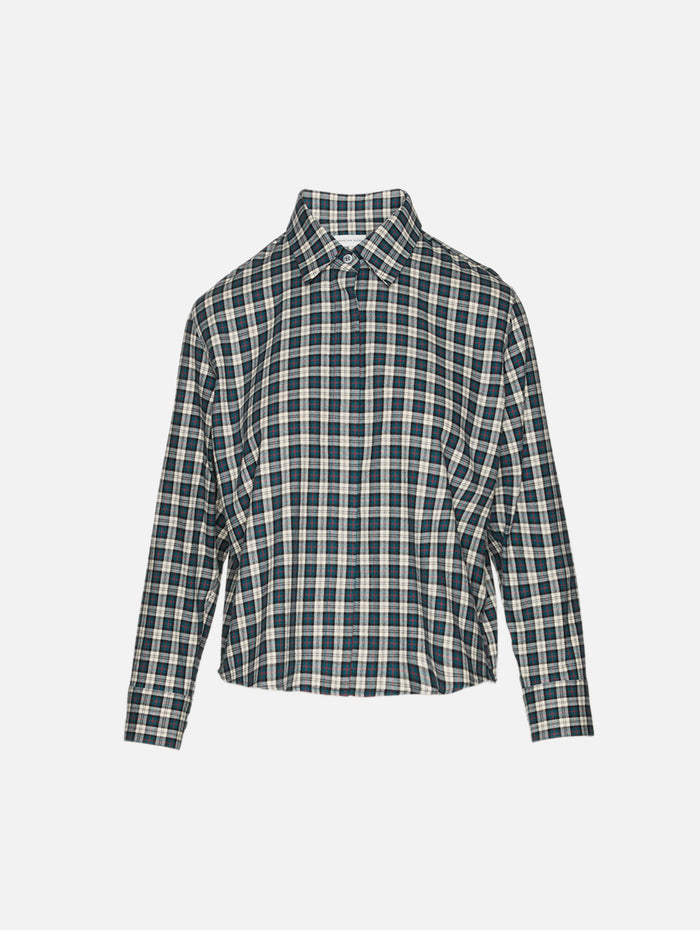 Clavini Shirt,DRIES VAN NOTEN,PETROL,Image 1