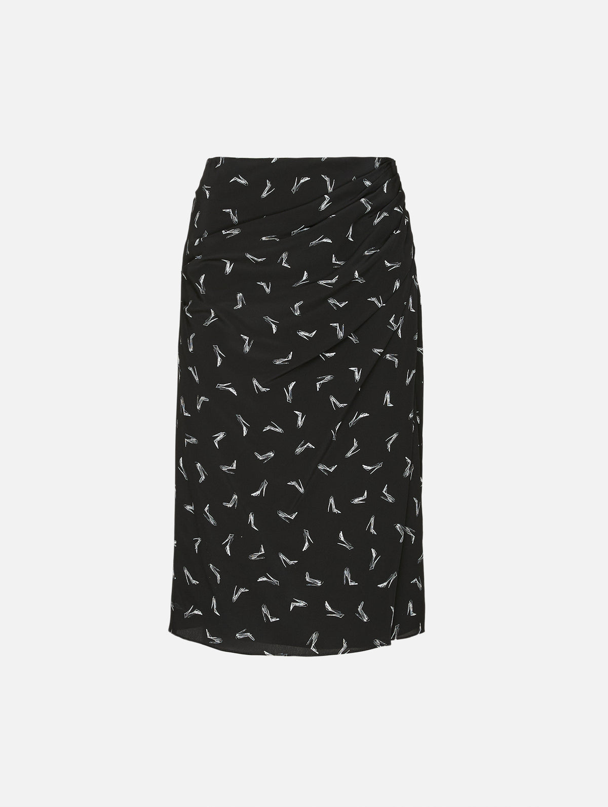 Good Girl Skirt,CAROLINA HERRERA,BLACK/IVORY,Image 1