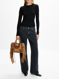 Baggy Fit Jean,HOUSE OF DAGMAR,BLACK WHITE,Image 2