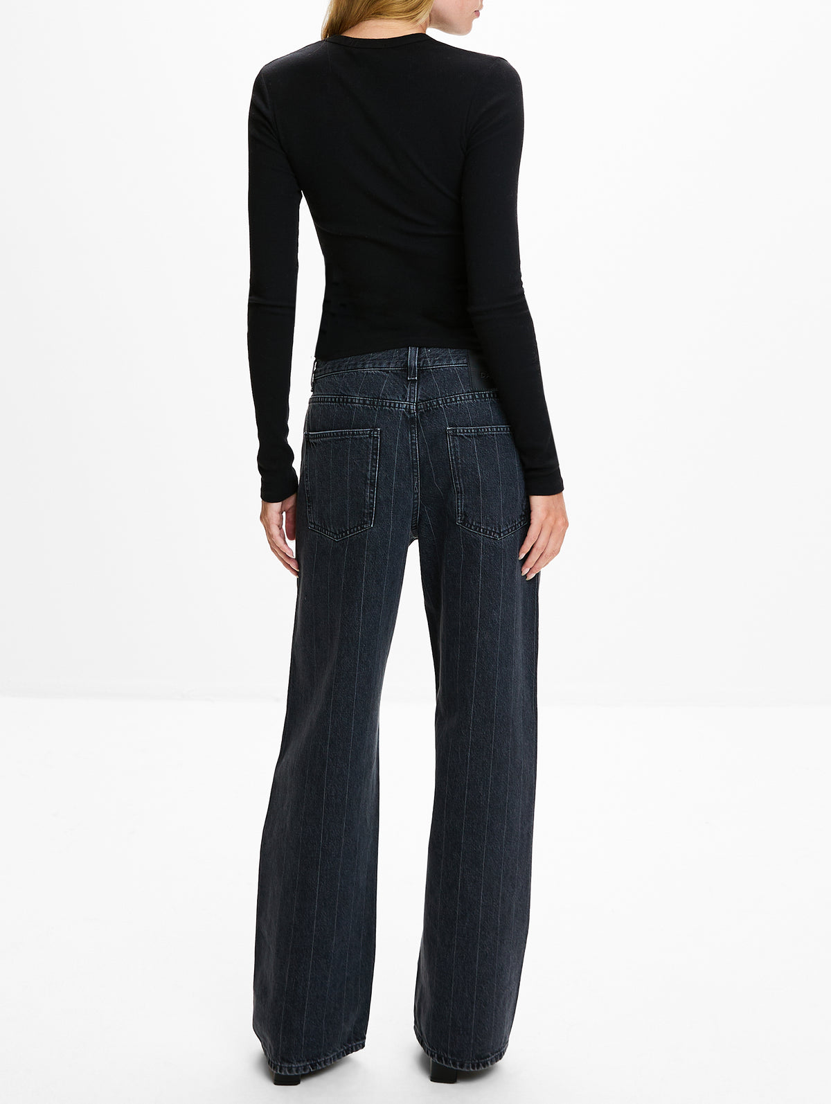Baggy Fit Jean,HOUSE OF DAGMAR,BLACK WHITE,Image 3