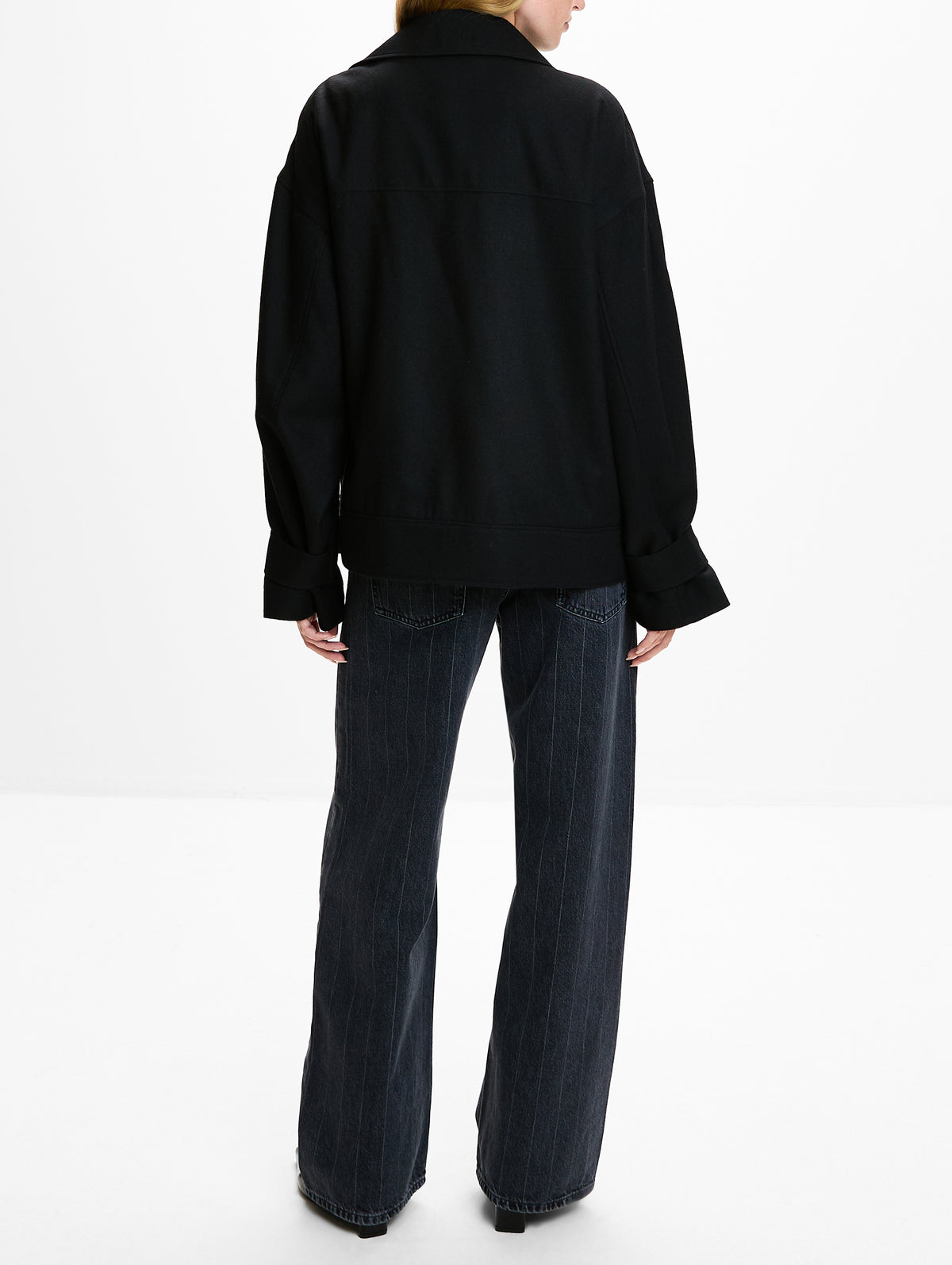Aviator Jacket,HOUSE OF DAGMAR,BLACK,Image 3