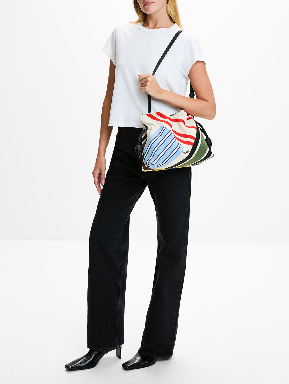 Flamenco Clutch,LOEWE,ECRU MULTICOLOR,Image 2