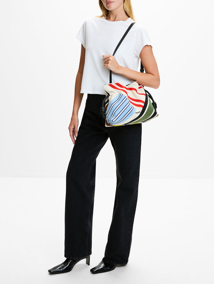 Flamenco Clutch,LOEWE,ECRU MULTICOLOR,Image 1