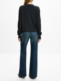 Knit Top,GUCCI,DARK GREY,Image 3